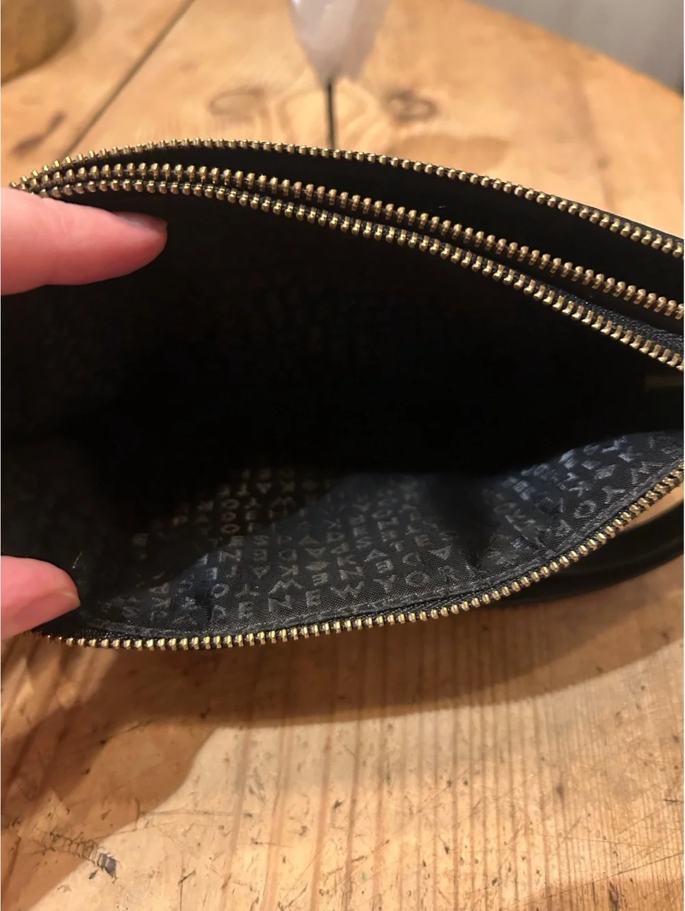 Kate Spade Black Nylon Wristlet